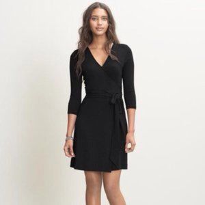 Black Wrap Dress Banana Republic Size Large